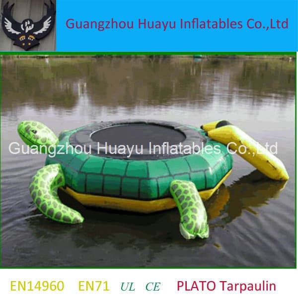 Inflatable turtle trampoline water toys